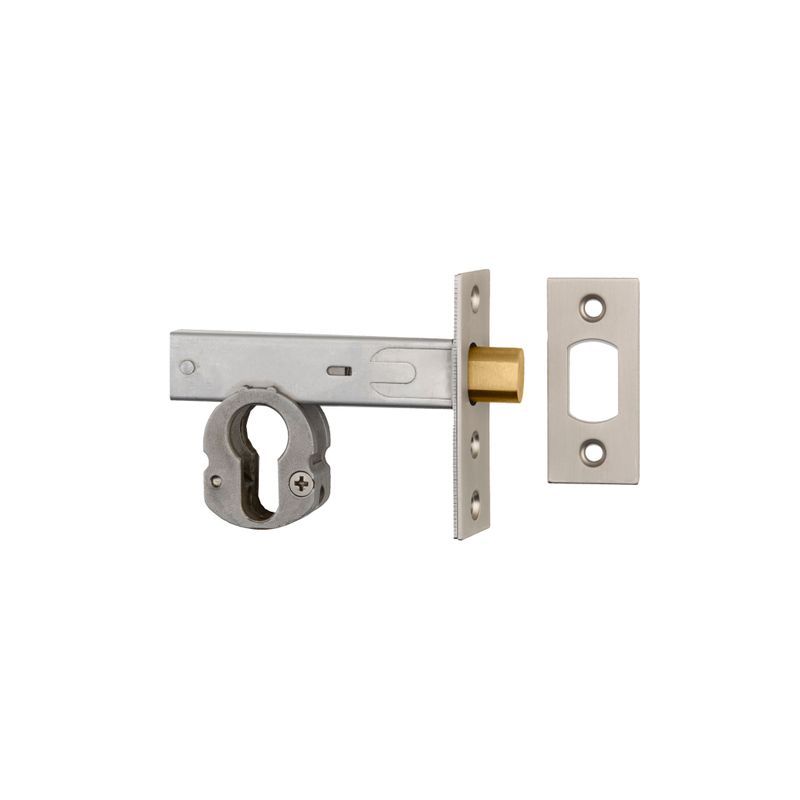 Euro Mortice Deadbolt - 60mm Backset | Satin Nickel