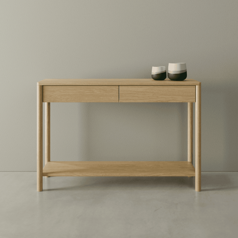 Nordica Console Table - Natural Oak 115cm