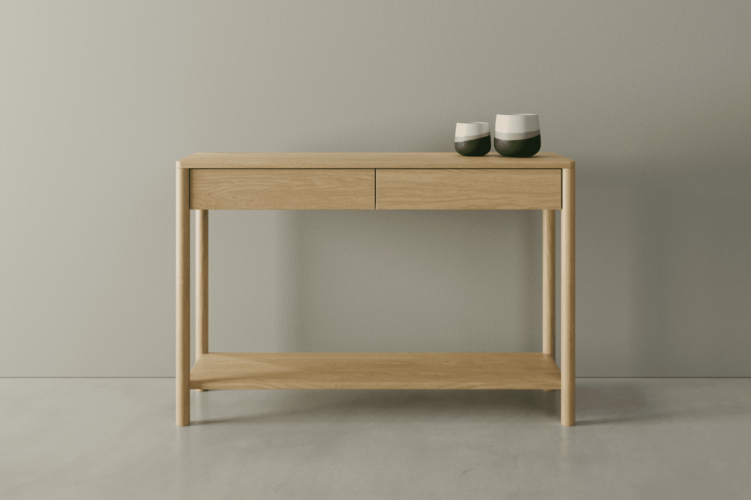 Nordica Console Table - Natural Oak 115cm