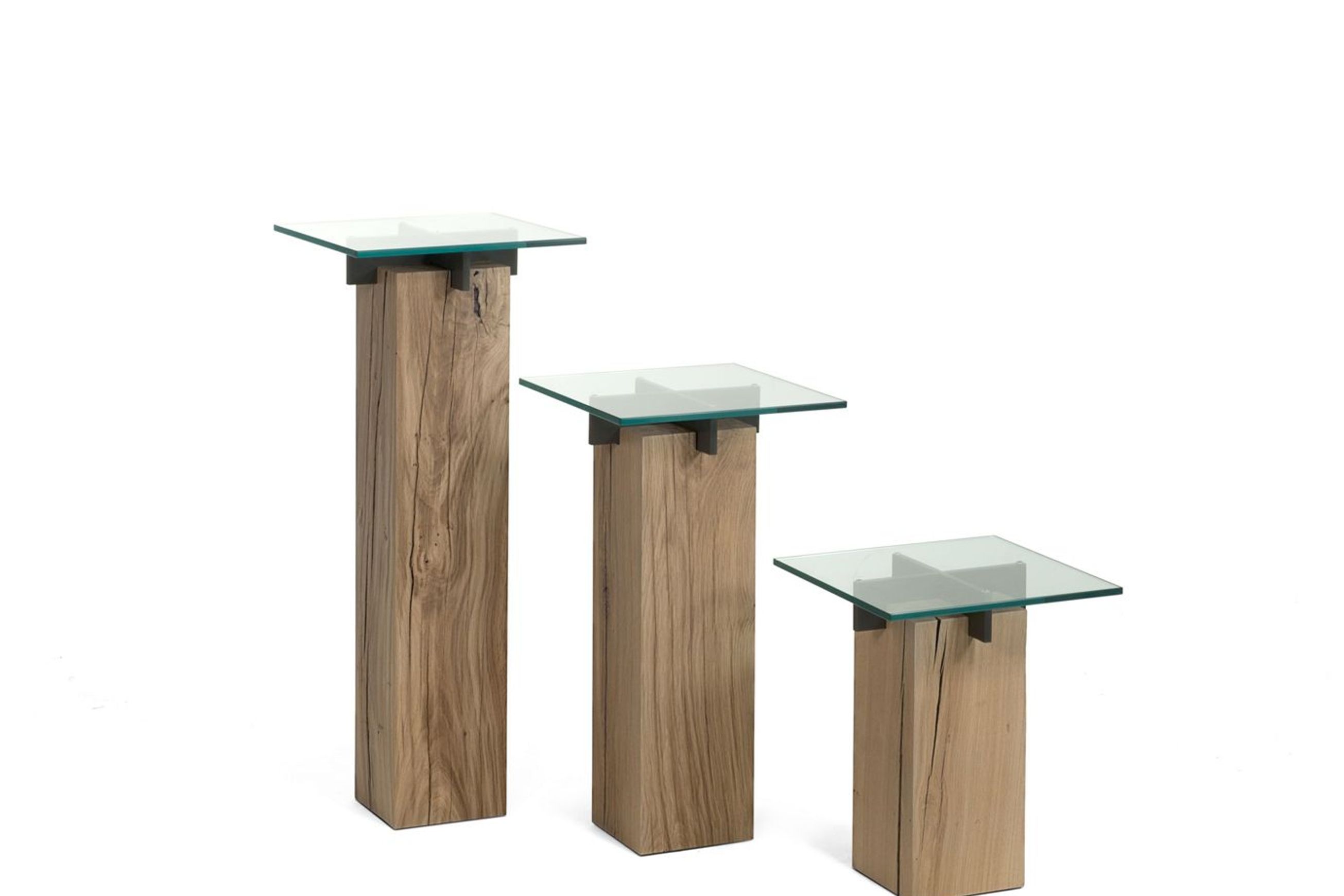 Tenere Pedestal Table - Crossbars in metal