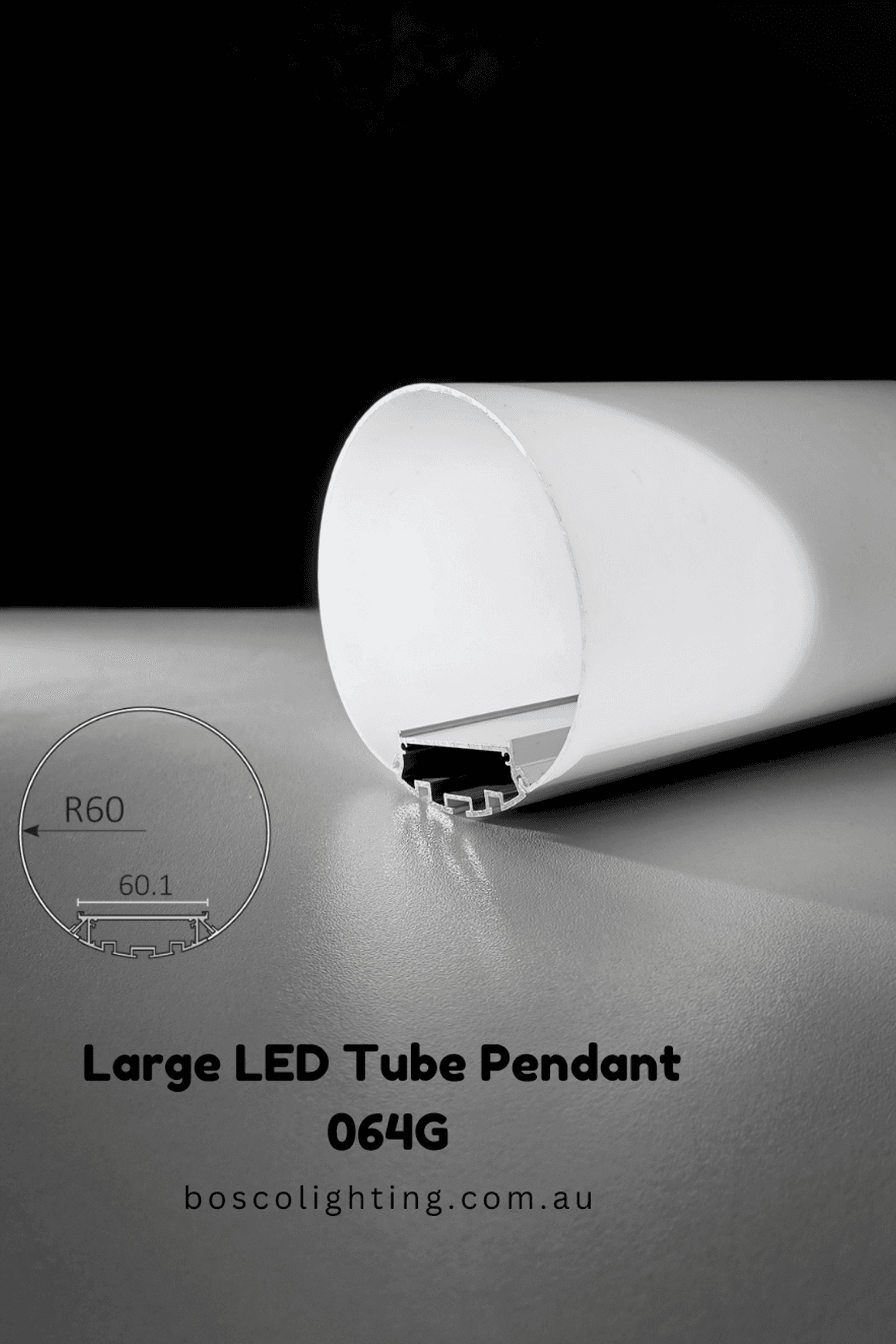 Small Large Tubular Extrusion LED Tube Pendant Light