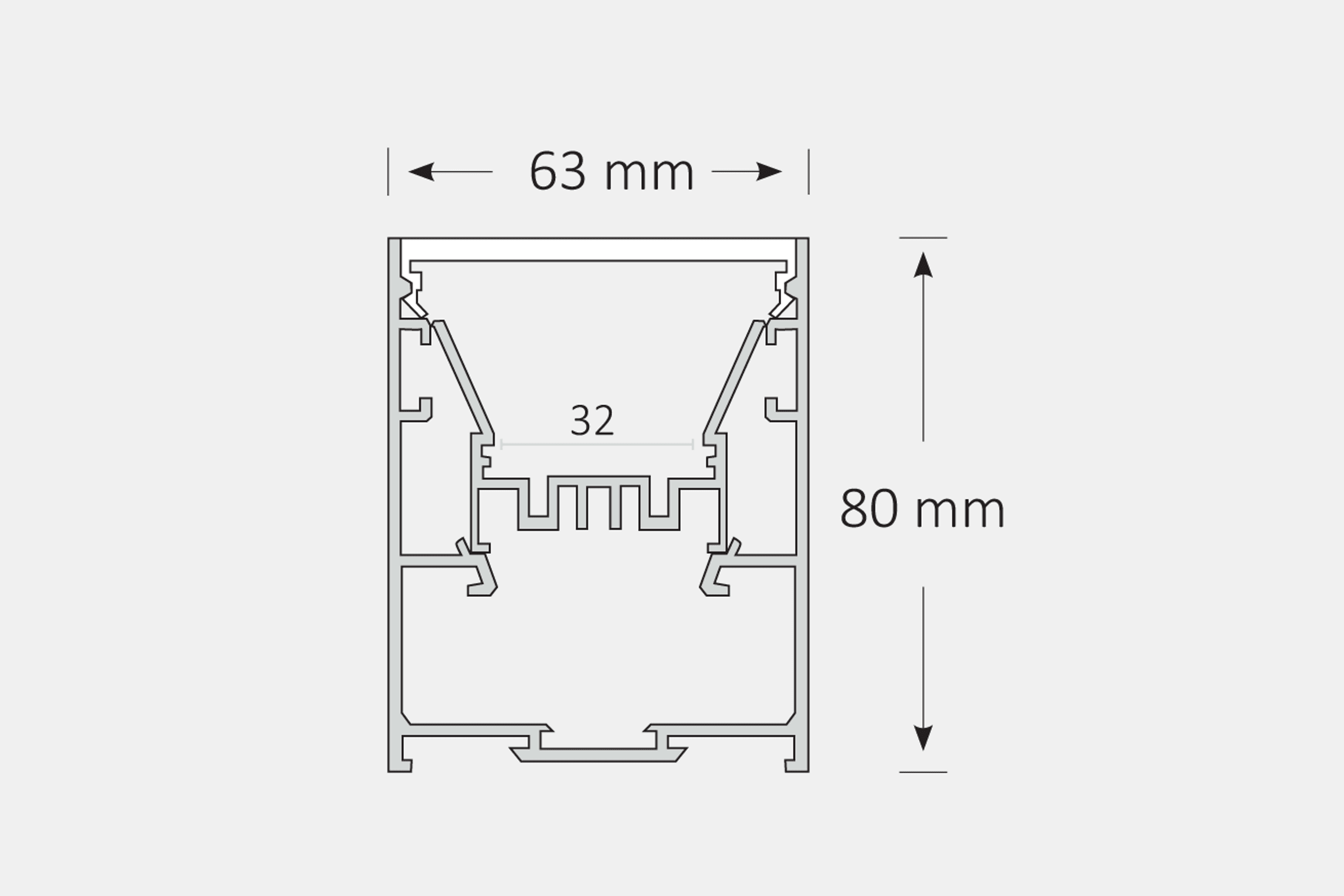 BLEX-046 Pendant Linear Light Extrusion LED Suspended