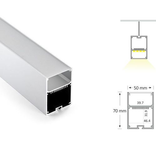 Suspended Tall Narrow Rectangular Extrusion