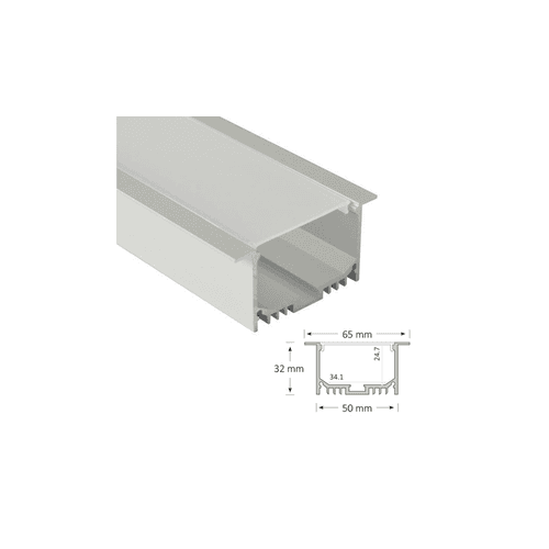 32mm Deep Recessed Extrusion Light