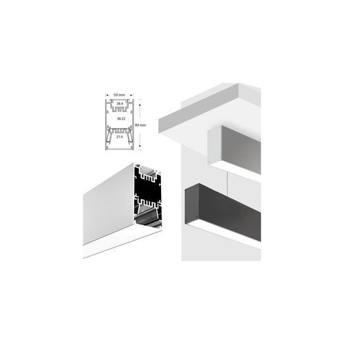 Updown LED Extrusion for Pendant Lighting