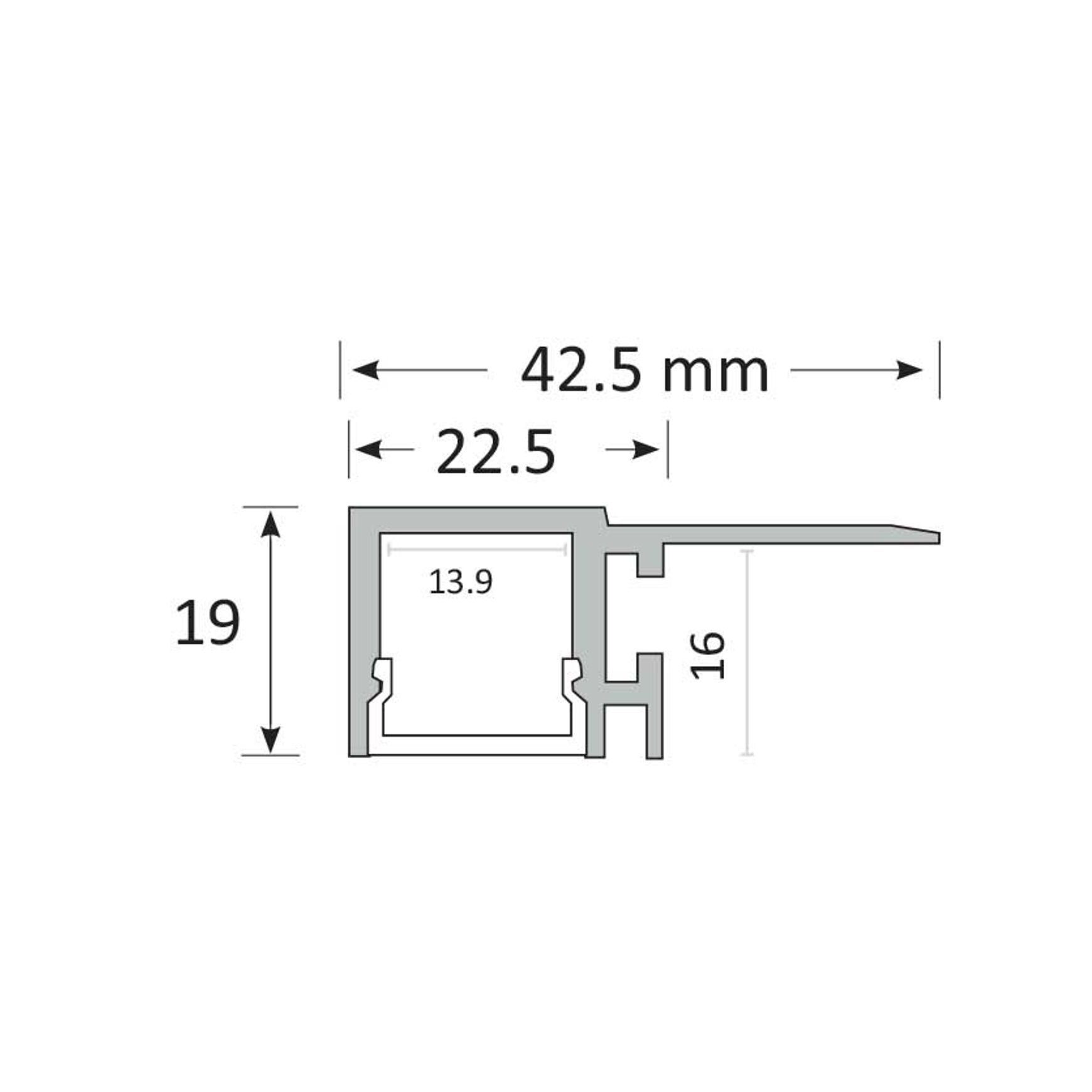 TL008 Indirect Lighting Trimless Profile -Cove Lighting