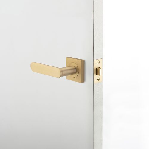 Iver Bronte Door Lever Handle on Square Rose Passage