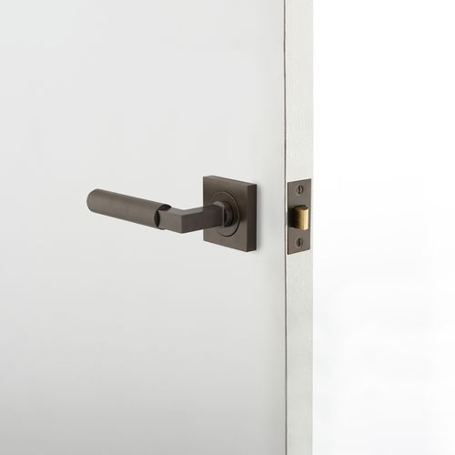 Iver Brunswick Door Lever Handle on Square Rose Passage