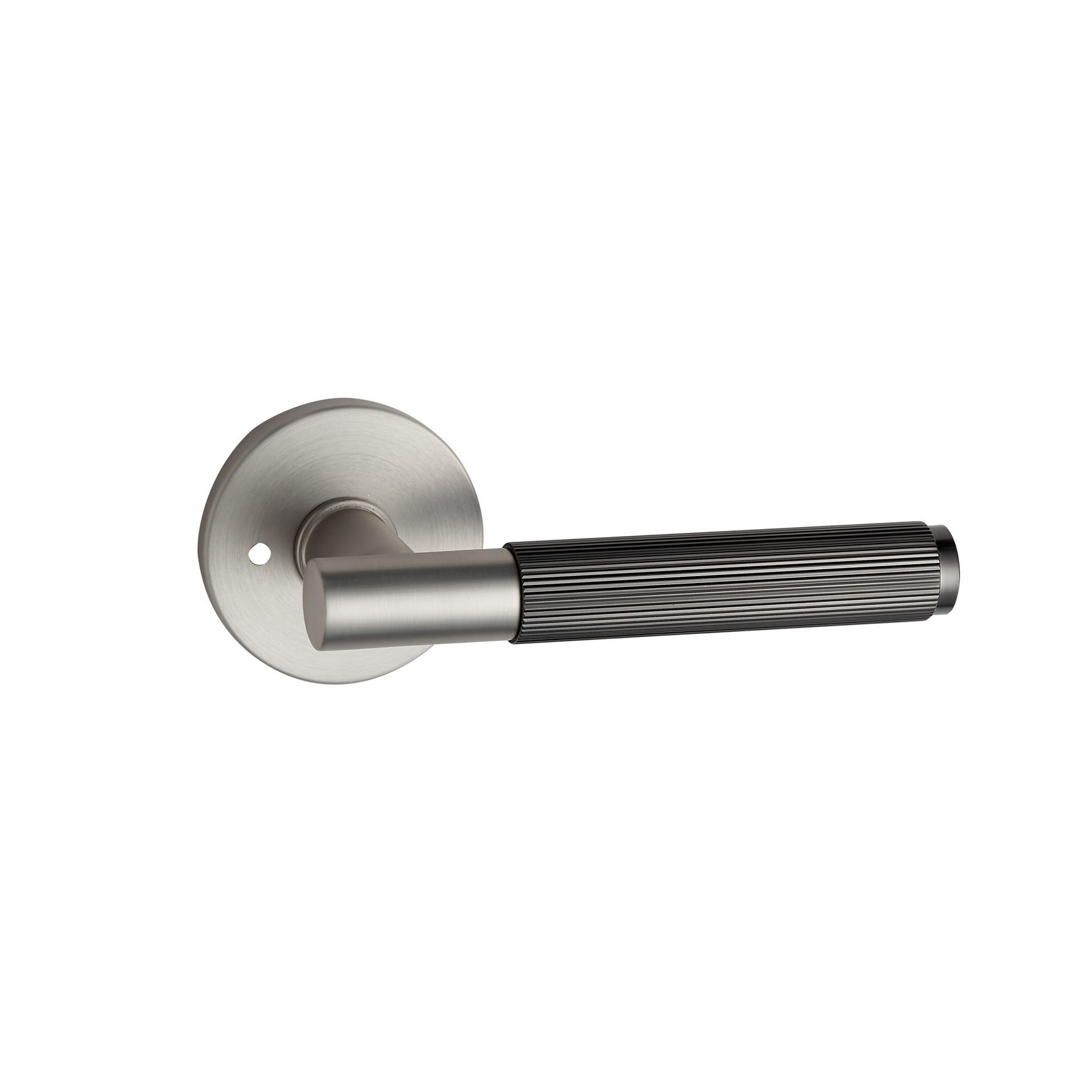 Round Low-Profile Rose in MBN finish with Linea Lever