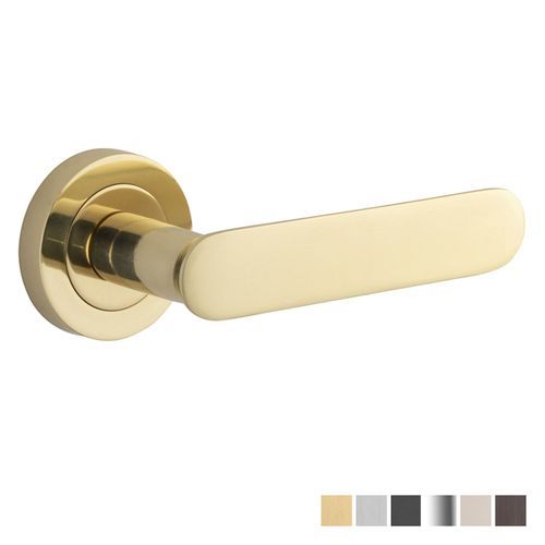 Iver Bronte Door Lever on Round Rose Passage