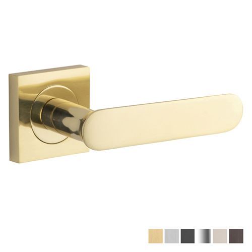 Iver Bronte Door Lever Handle on Square Rose Passage
