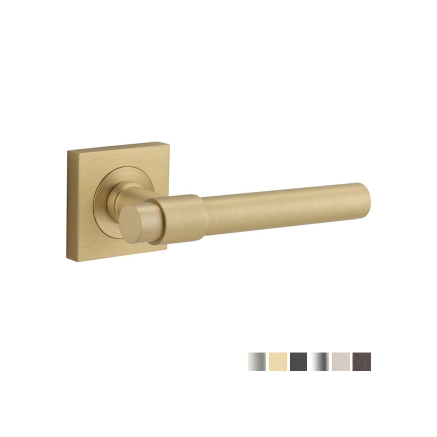 Iver Helsinki Door Lever Handle on Square Rose