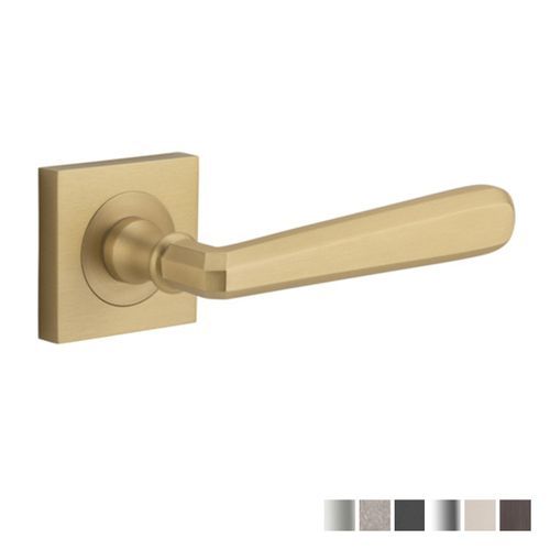 Iver Copenhagen Door Lever Handle on Square Rose