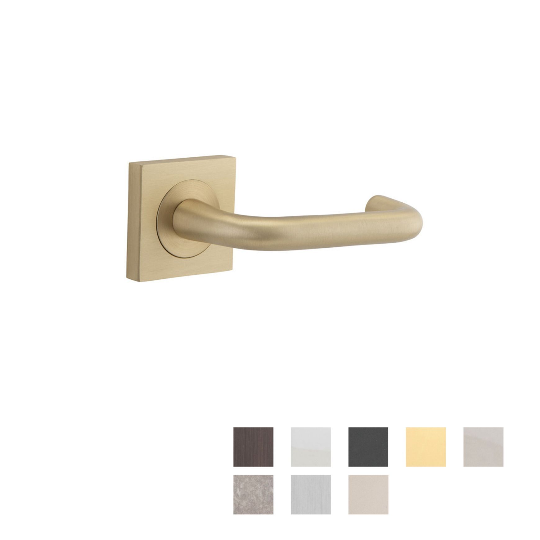 Iver Oslo Square Lever Door Handle on Rose Passage