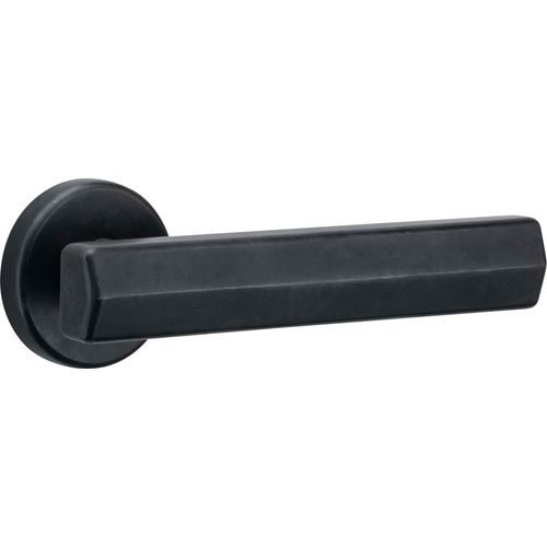 Straight Streaker Door Lever - Round Rose