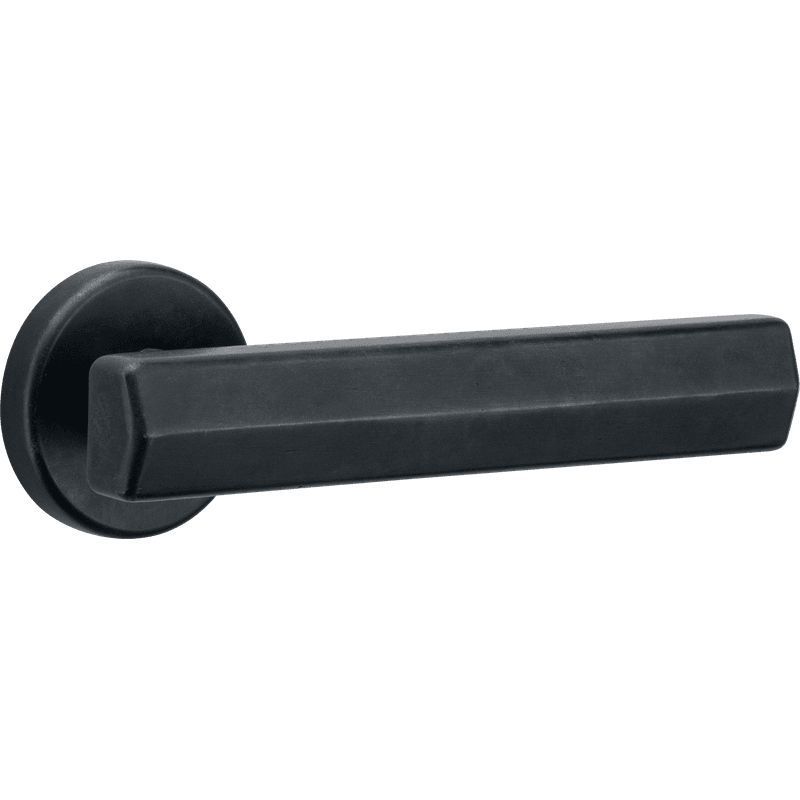Straight Streaker Door Lever - Round Rose