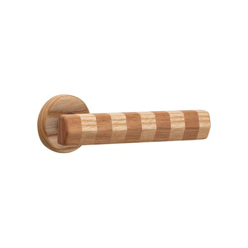 Straight Streaker Door Lever - Round Rose