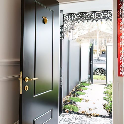 Zanda Zurich Door Handle Lever Set Satin Brass