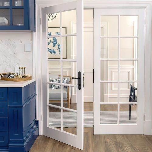 Iver Sarlat Lever Door Handle on Shouldered Backplate Distressed Nickel