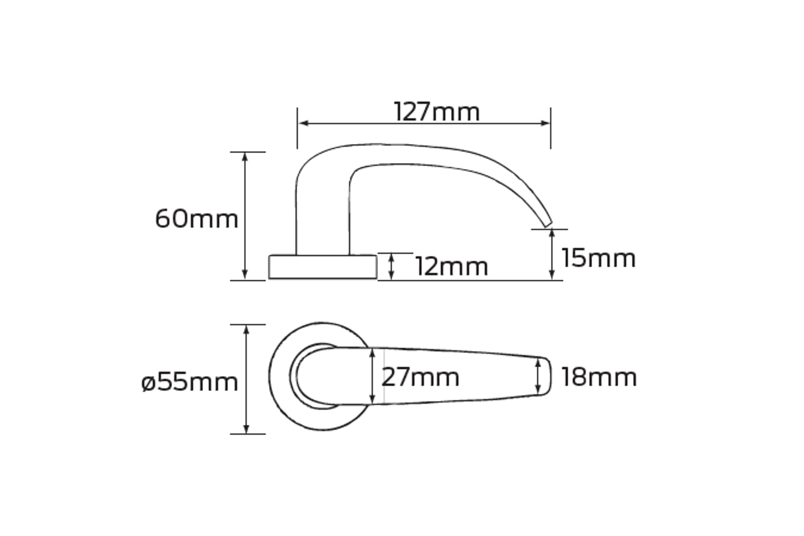 Legge 6000 Series Neptune (N) Door Furniture