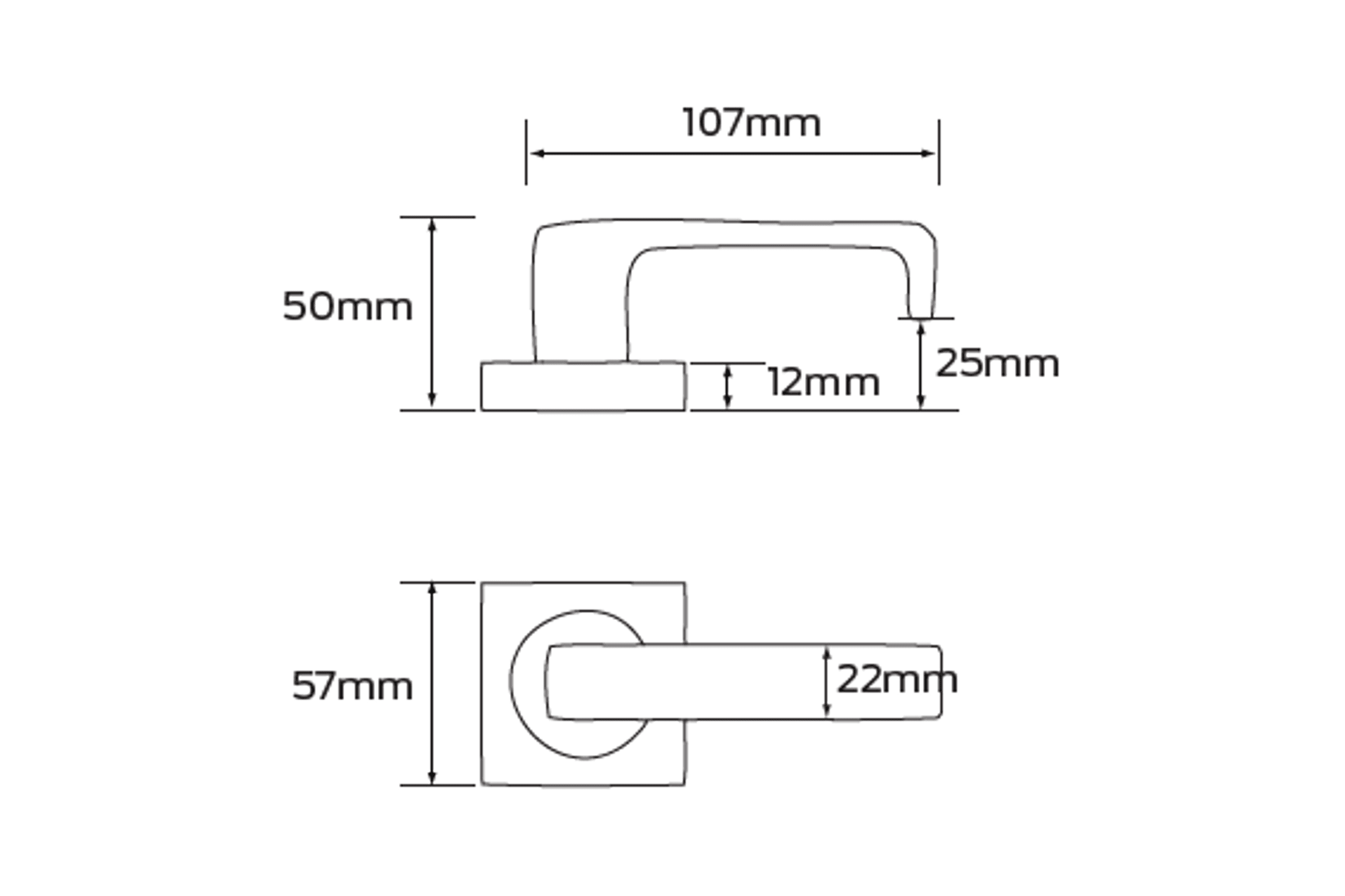 Legge 8000 Series Bergen (B) Door Furniture