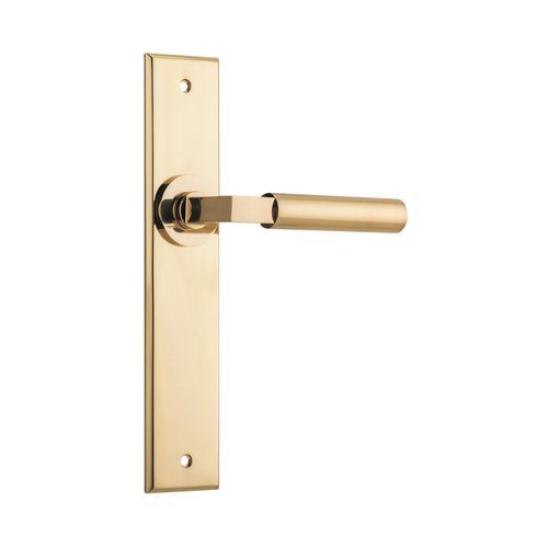 Iver Berlin Door Lever on Chamfered Backplate