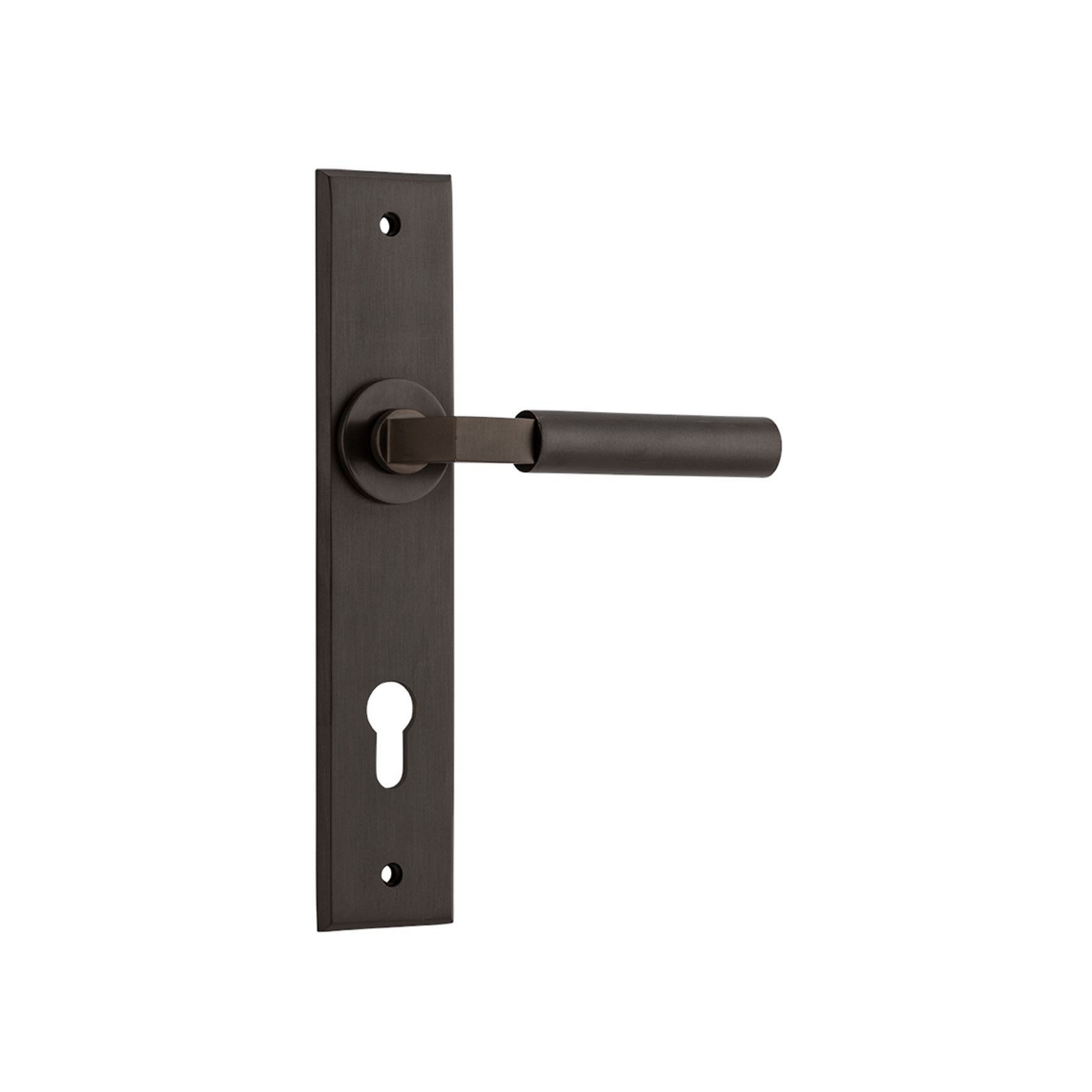 Iver Berlin Door Lever on Chamfered Backplate
