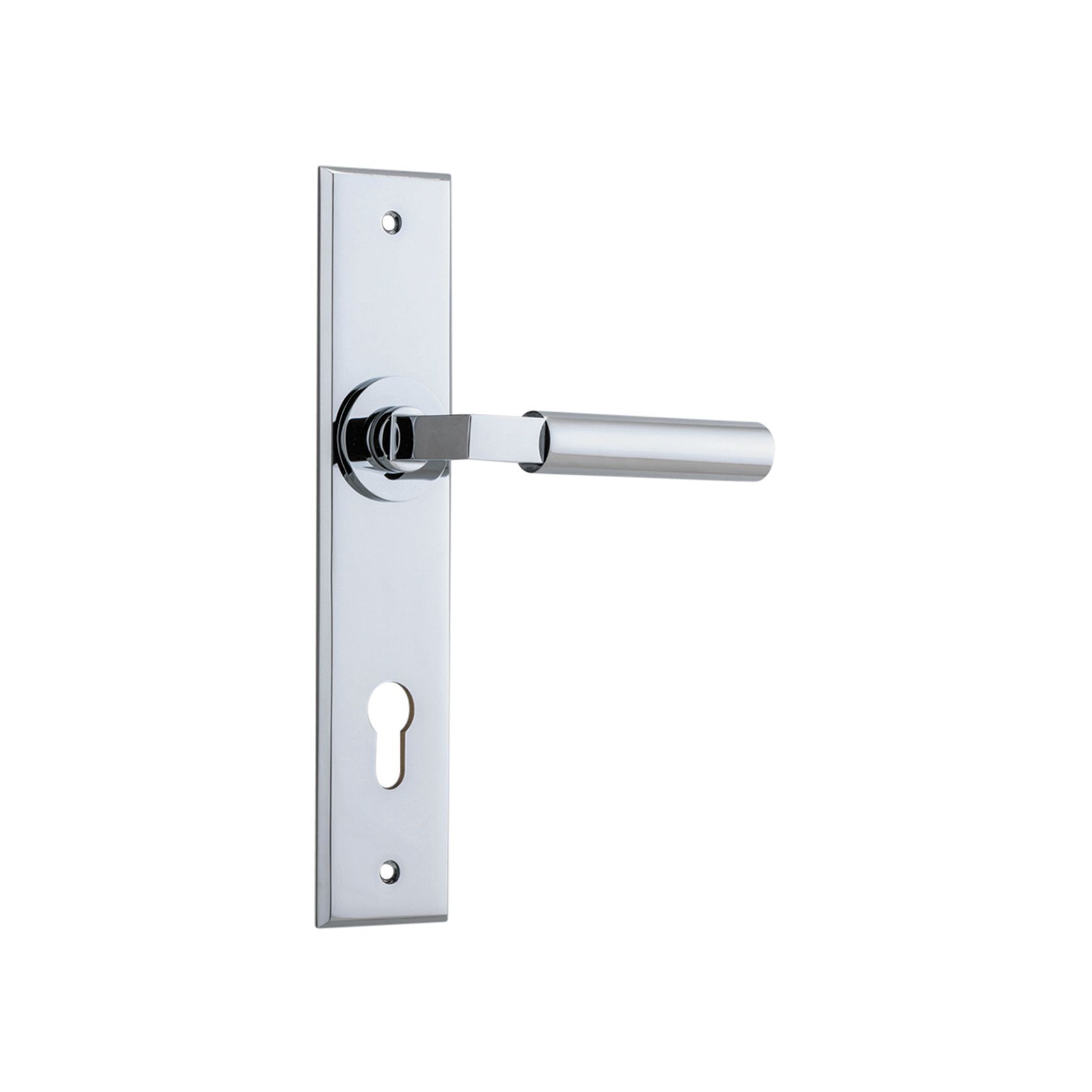 Iver Berlin Door Lever on Chamfered Backplate
