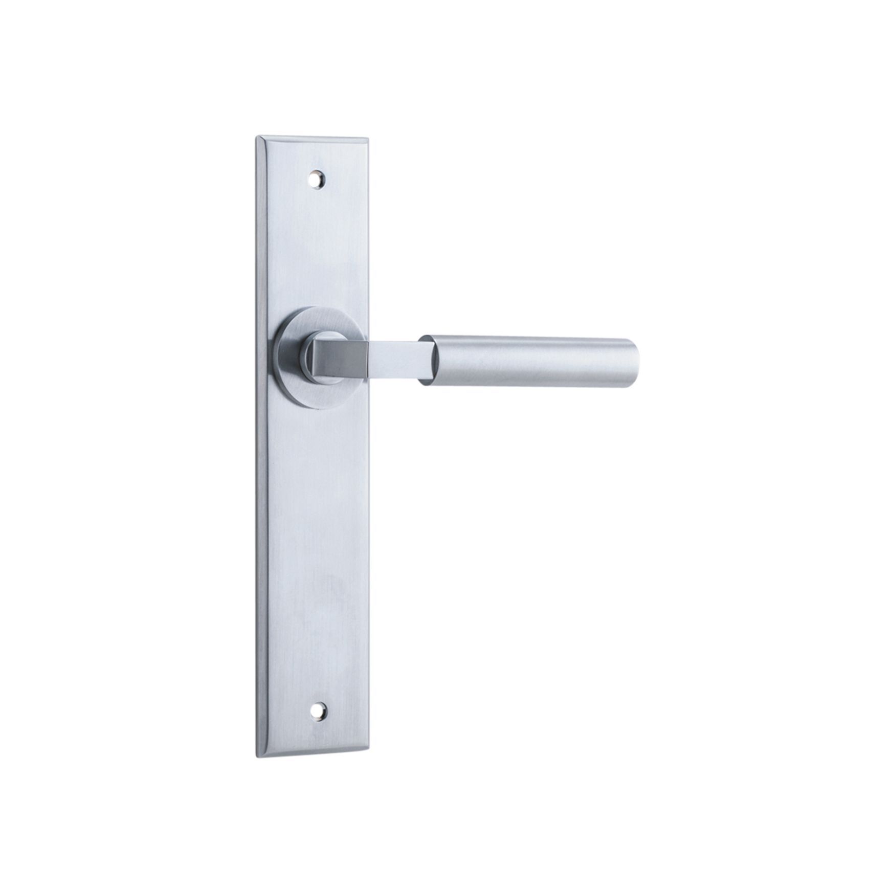 Iver Berlin Door Lever on Chamfered Backplate