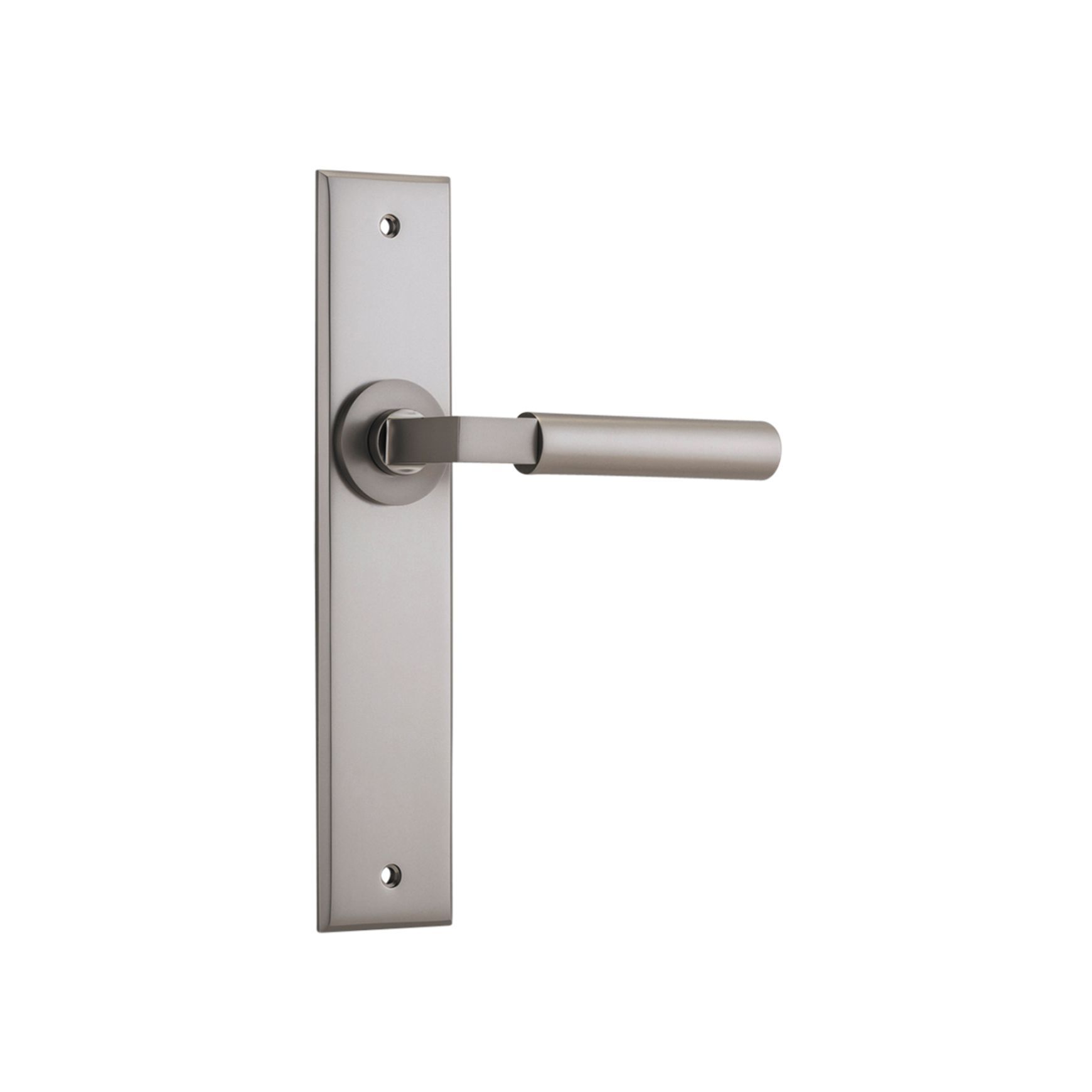 Iver Berlin Door Lever on Chamfered Backplate
