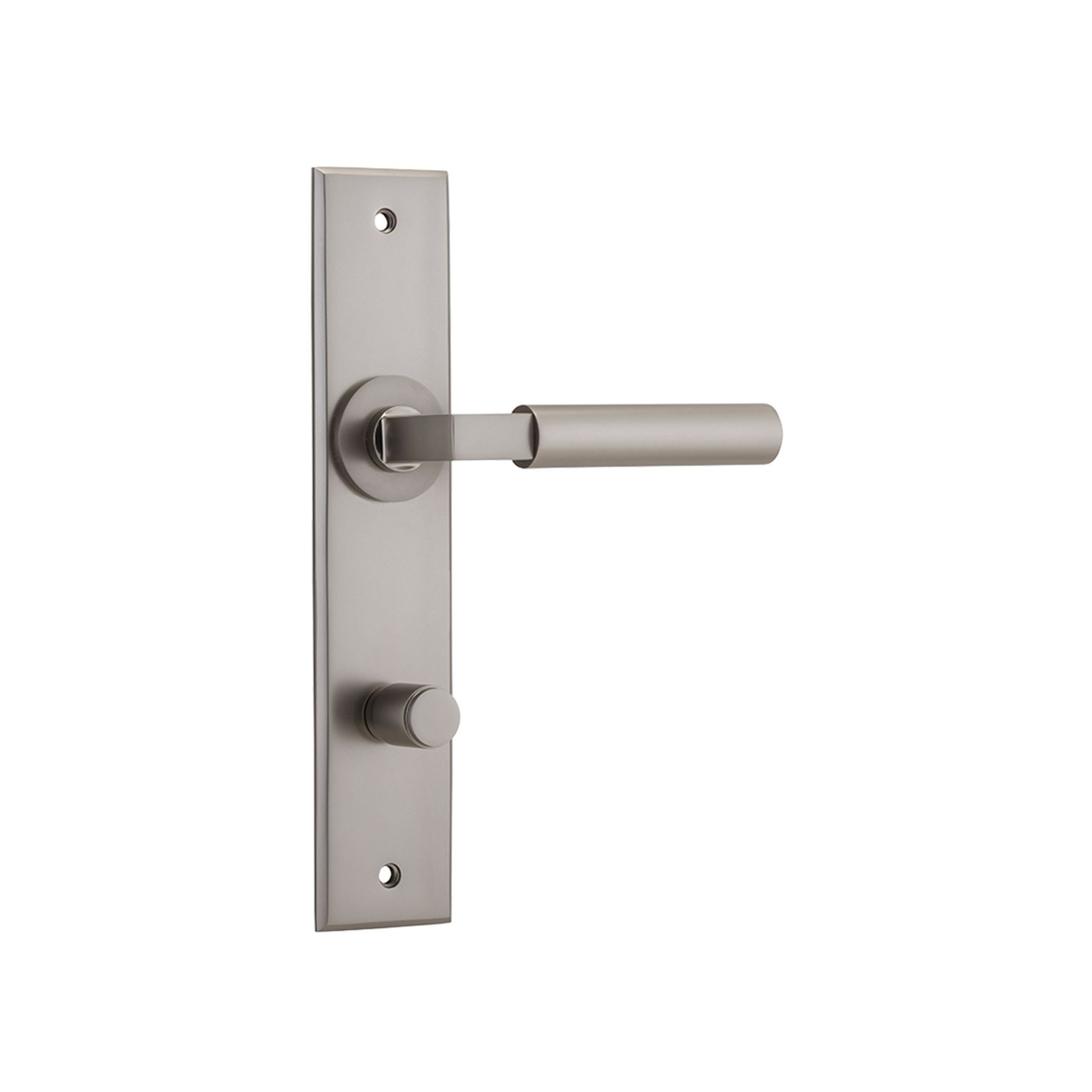Iver Berlin Door Lever on Chamfered Backplate