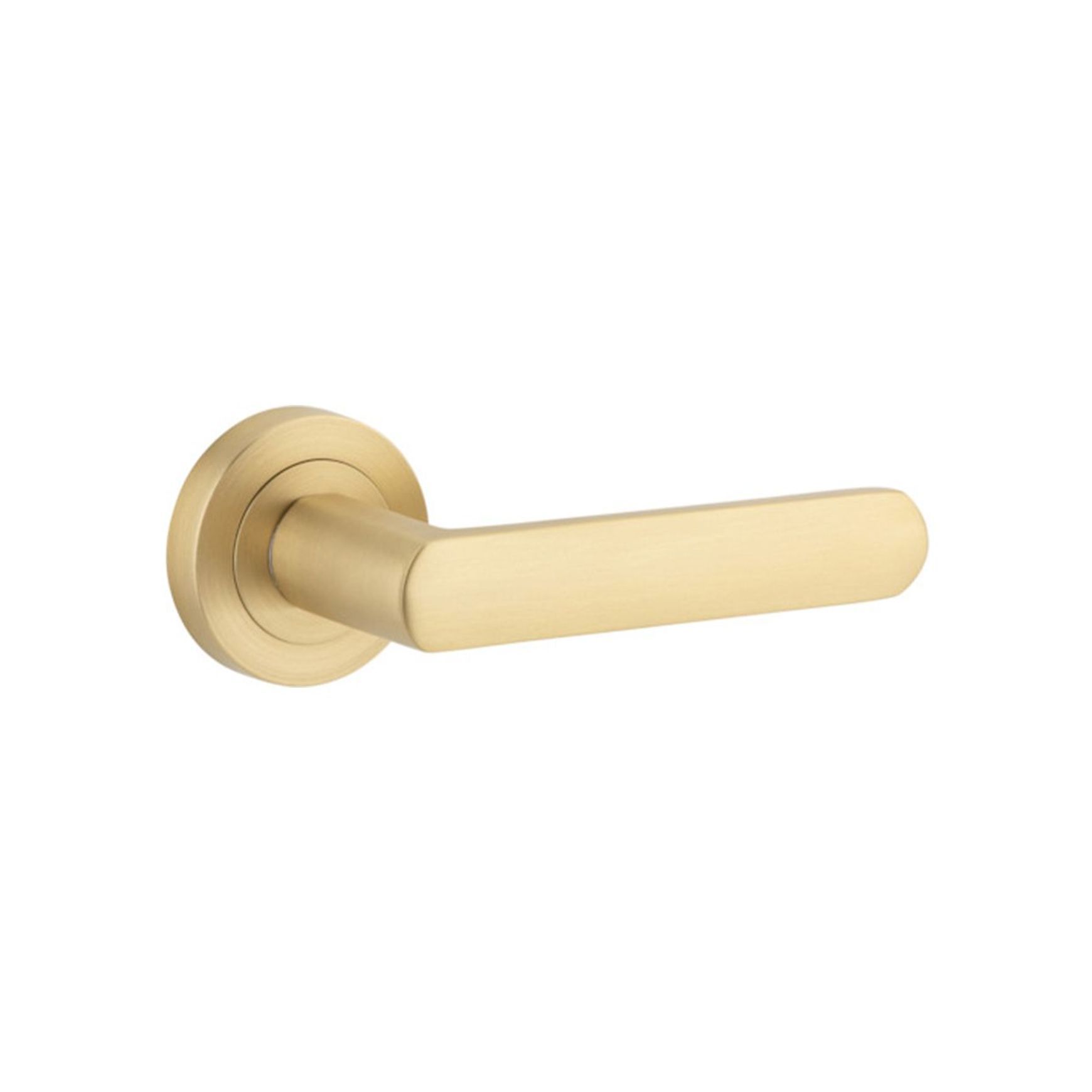 Iver Osaka Door Lever Handle on Round Rose