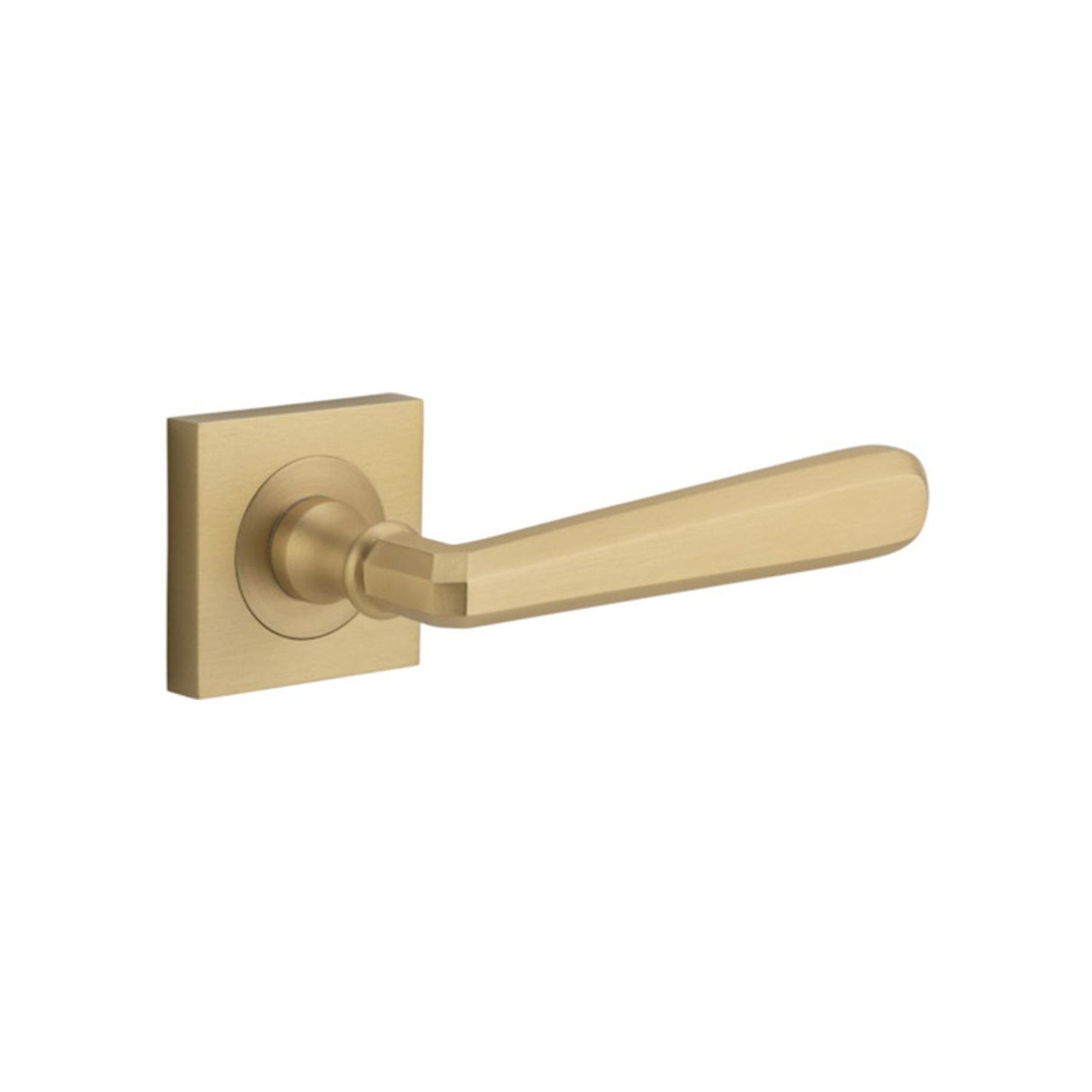 Iver Copenhagen Door Lever Handle on Square Rose