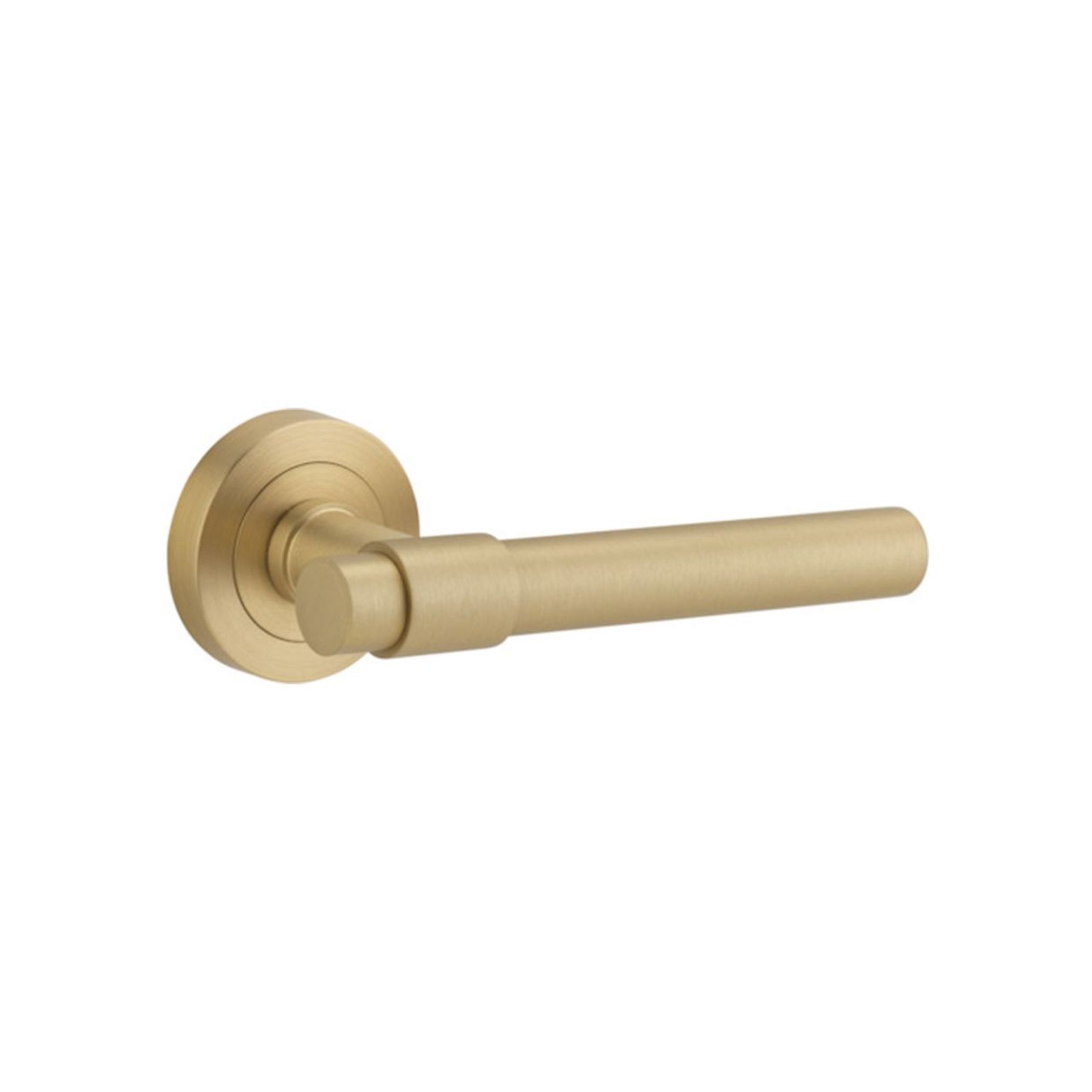 Iver Helsinki Door Lever Handle on Round Rose
