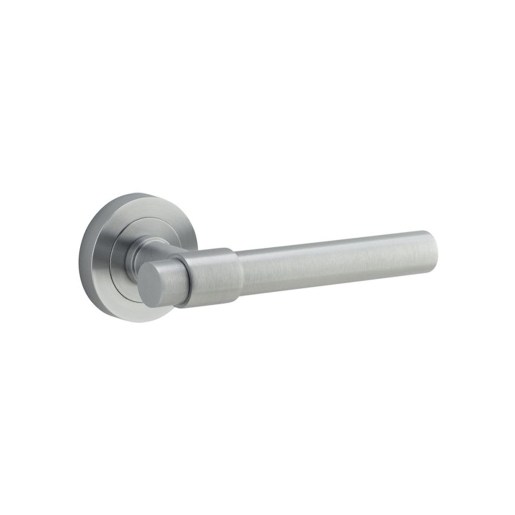 Iver Helsinki Door Lever Handle on Round Rose