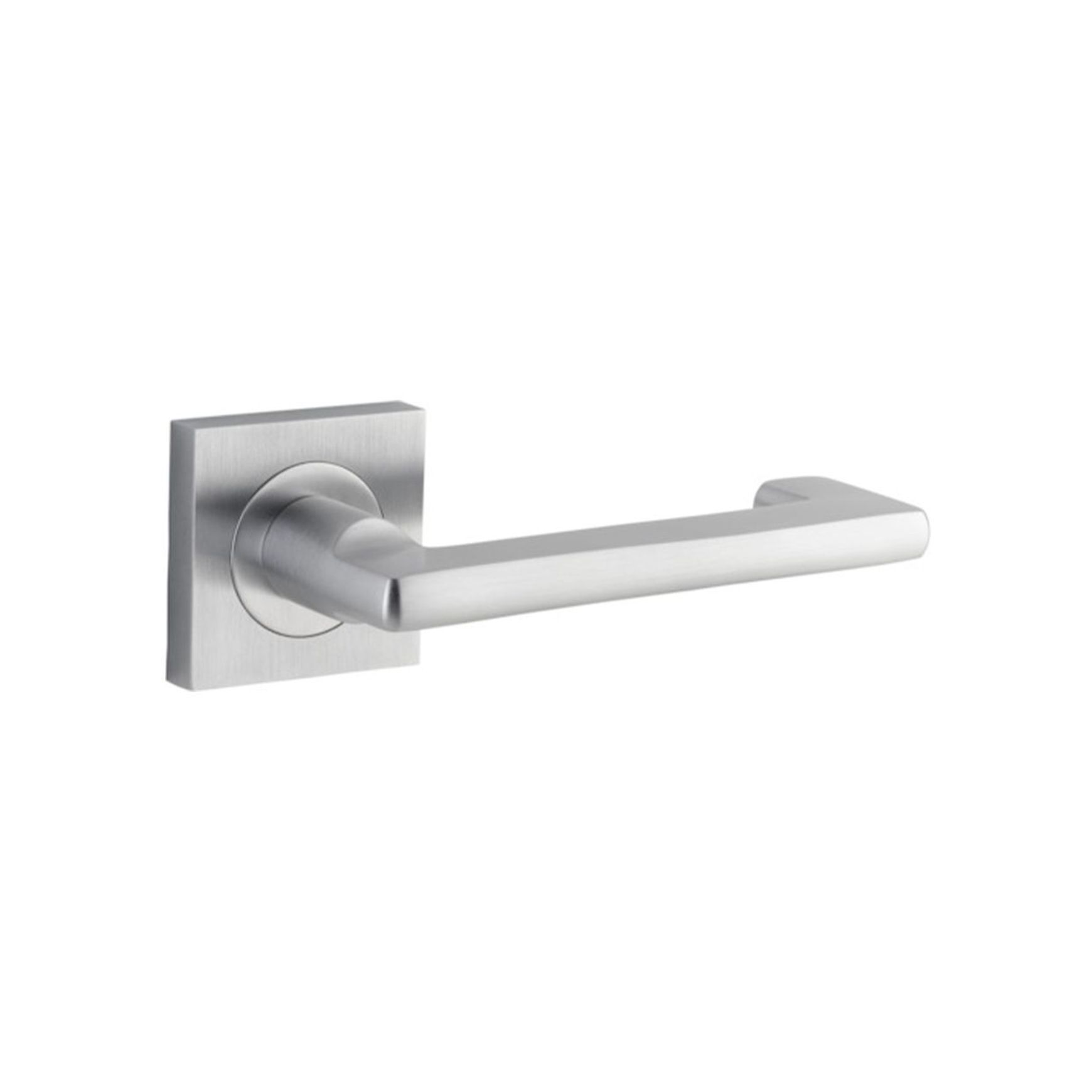 Iver Baltimore Return Door Lever Handle on Square Rose