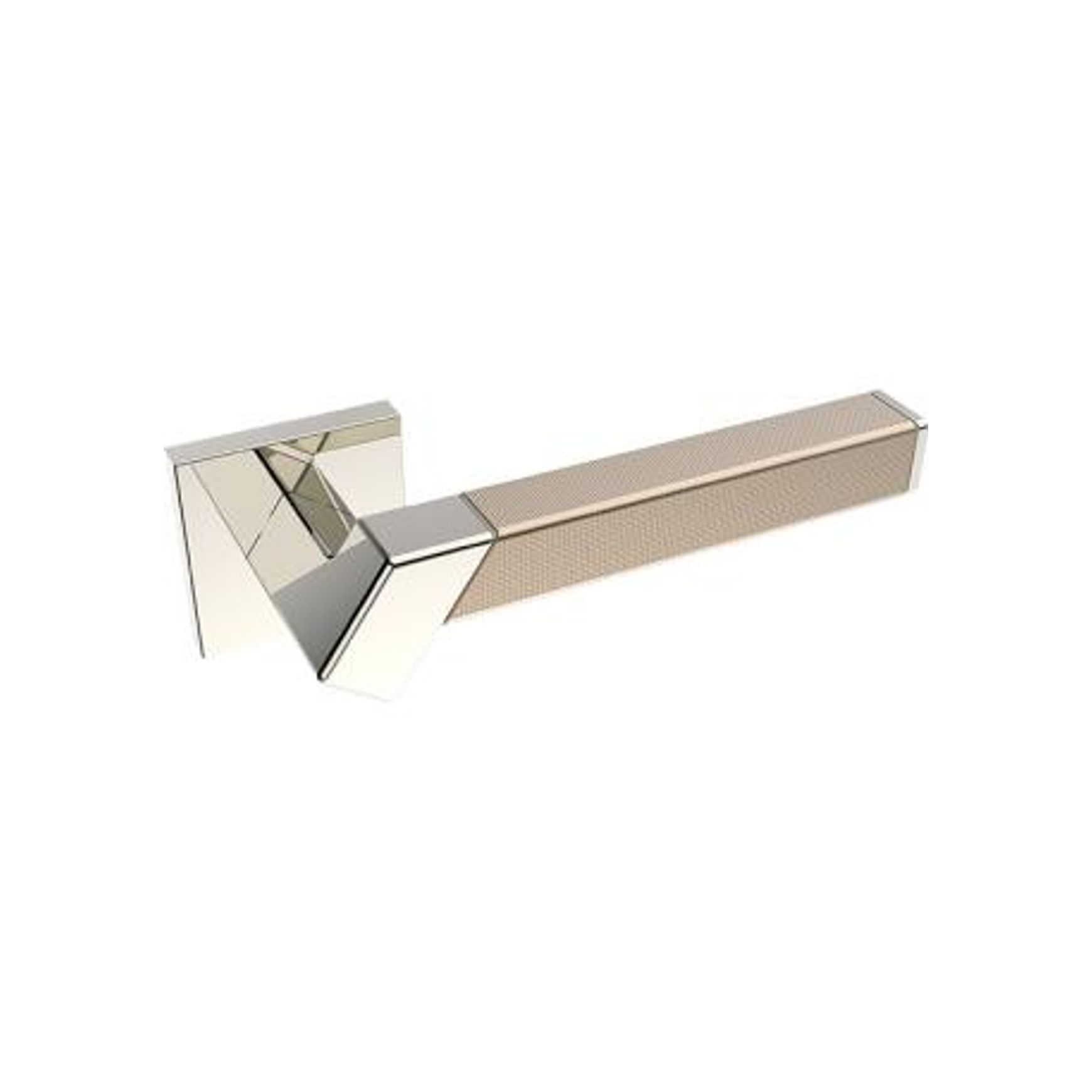 Kawajun Solid Brass and Weave Etched Door Leverset TBT