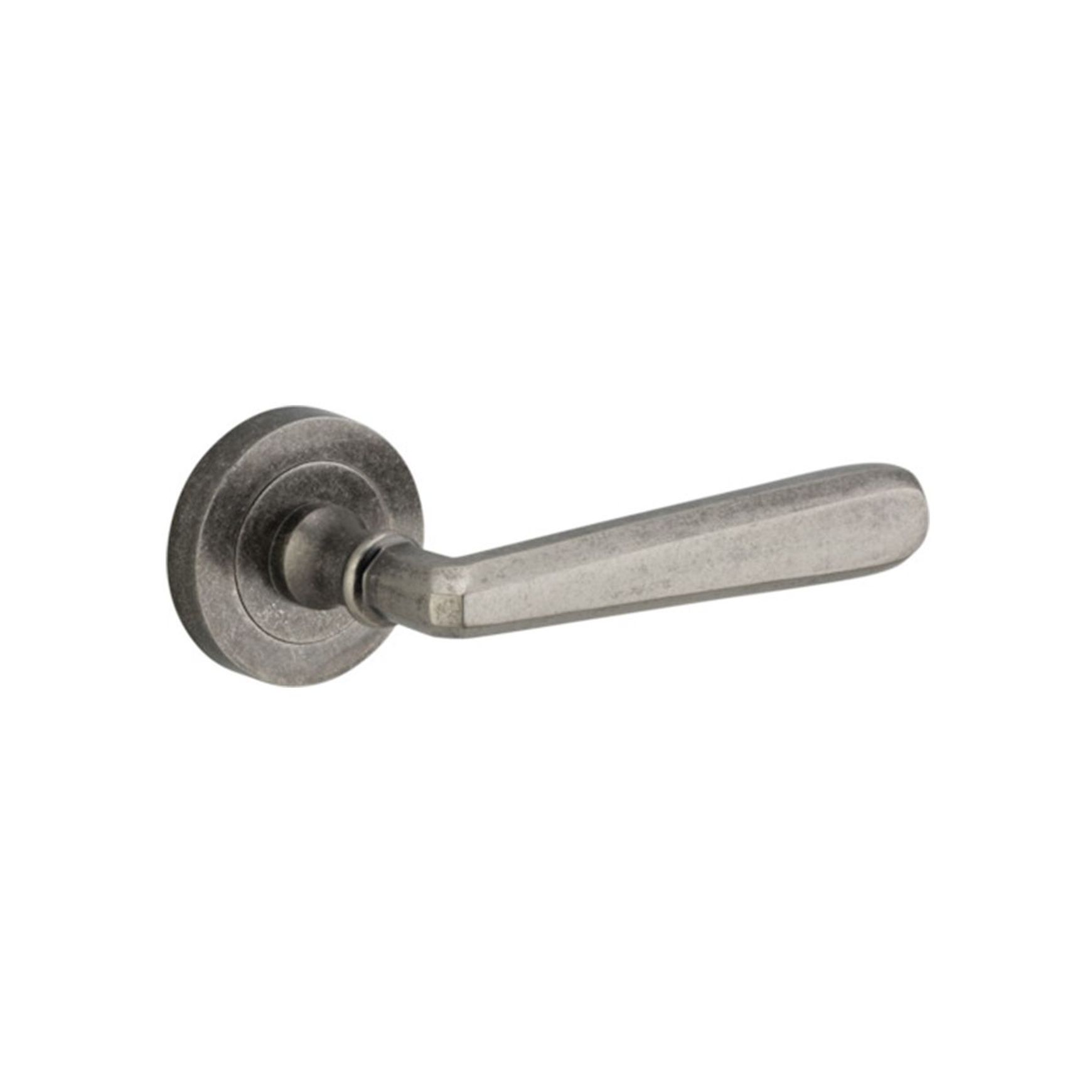 Iver Copenhagen Door Lever Handle on Round Rose
