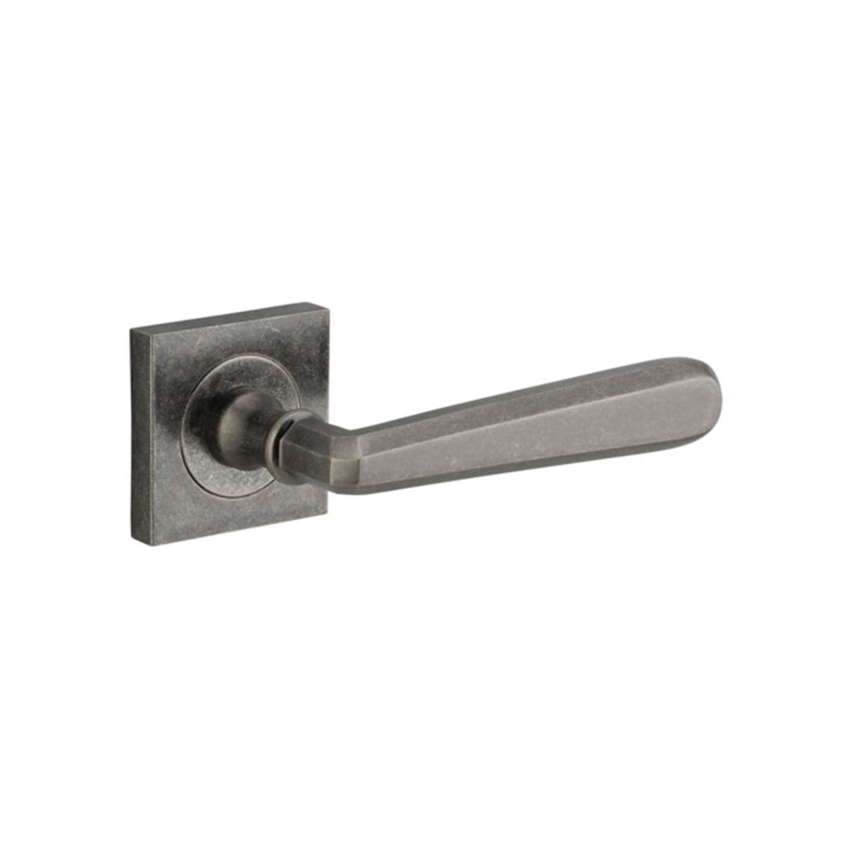 Iver Copenhagen Door Lever Handle on Square Rose