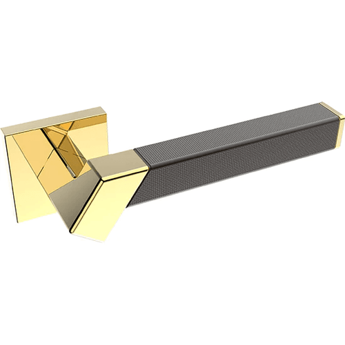Kawajun Solid Brass and Weave Etched Door Leverset TBT