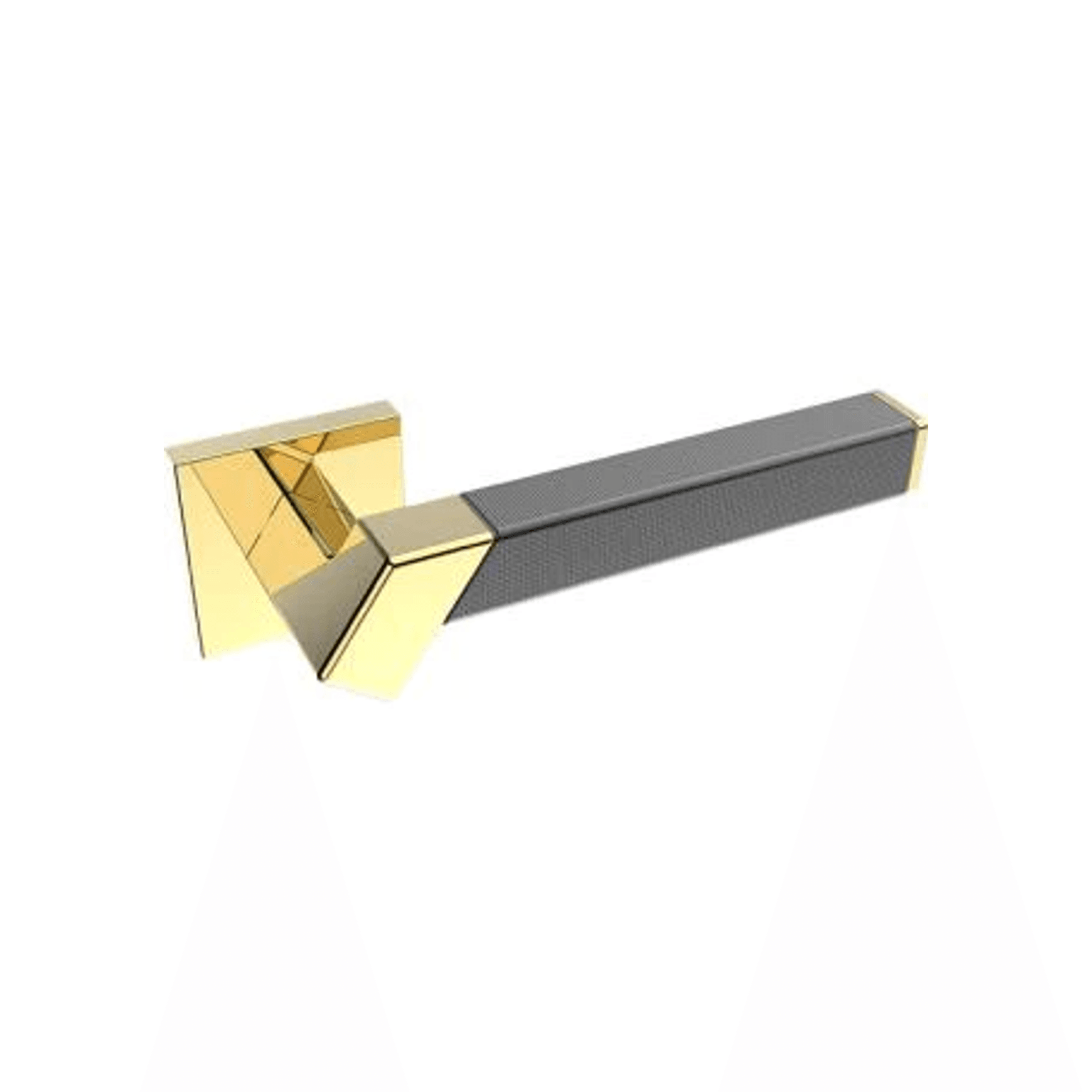 Kawajun Solid Brass and Weave Etched Door Leverset TBT