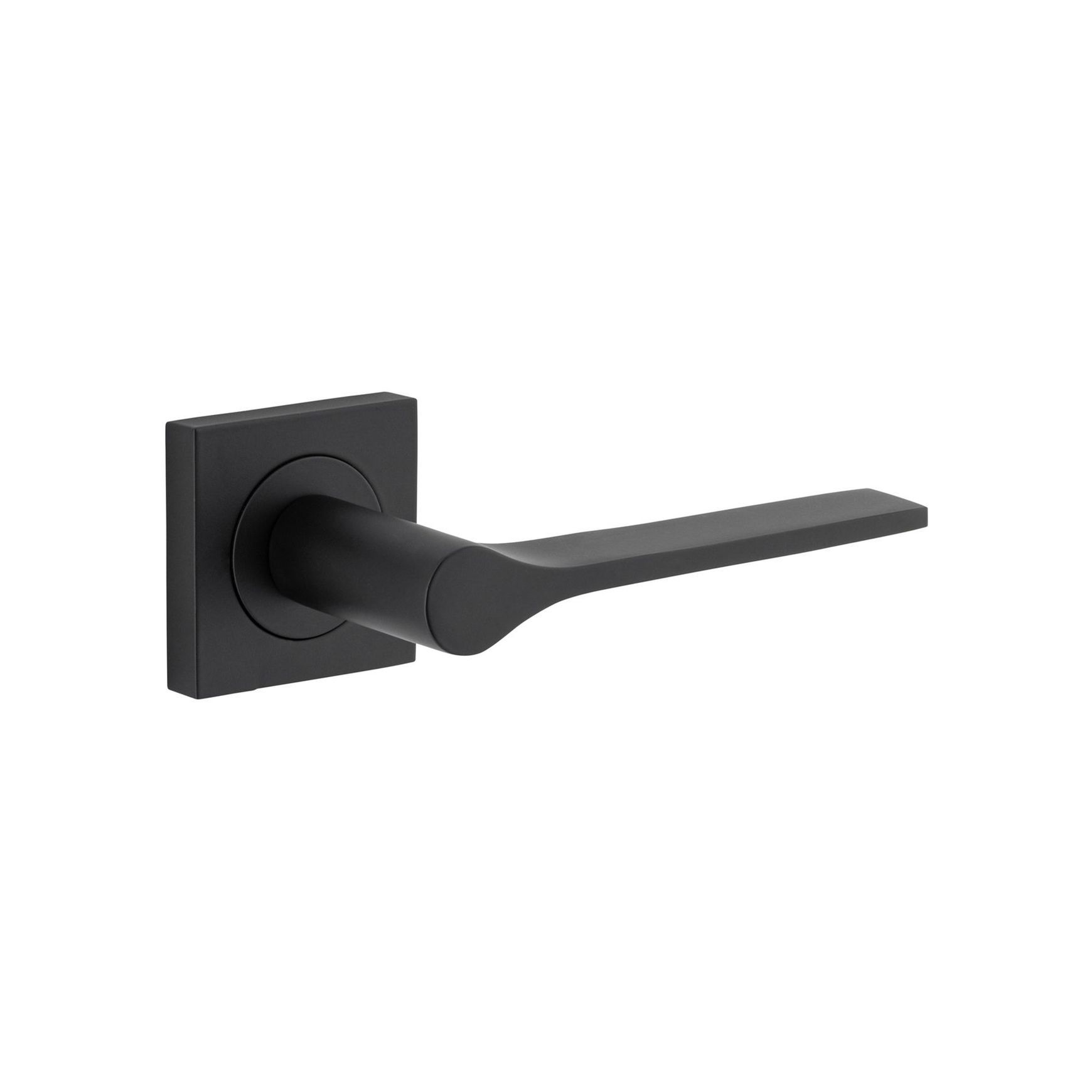 Iver Como Door Lever Handle on Square Rose Passage