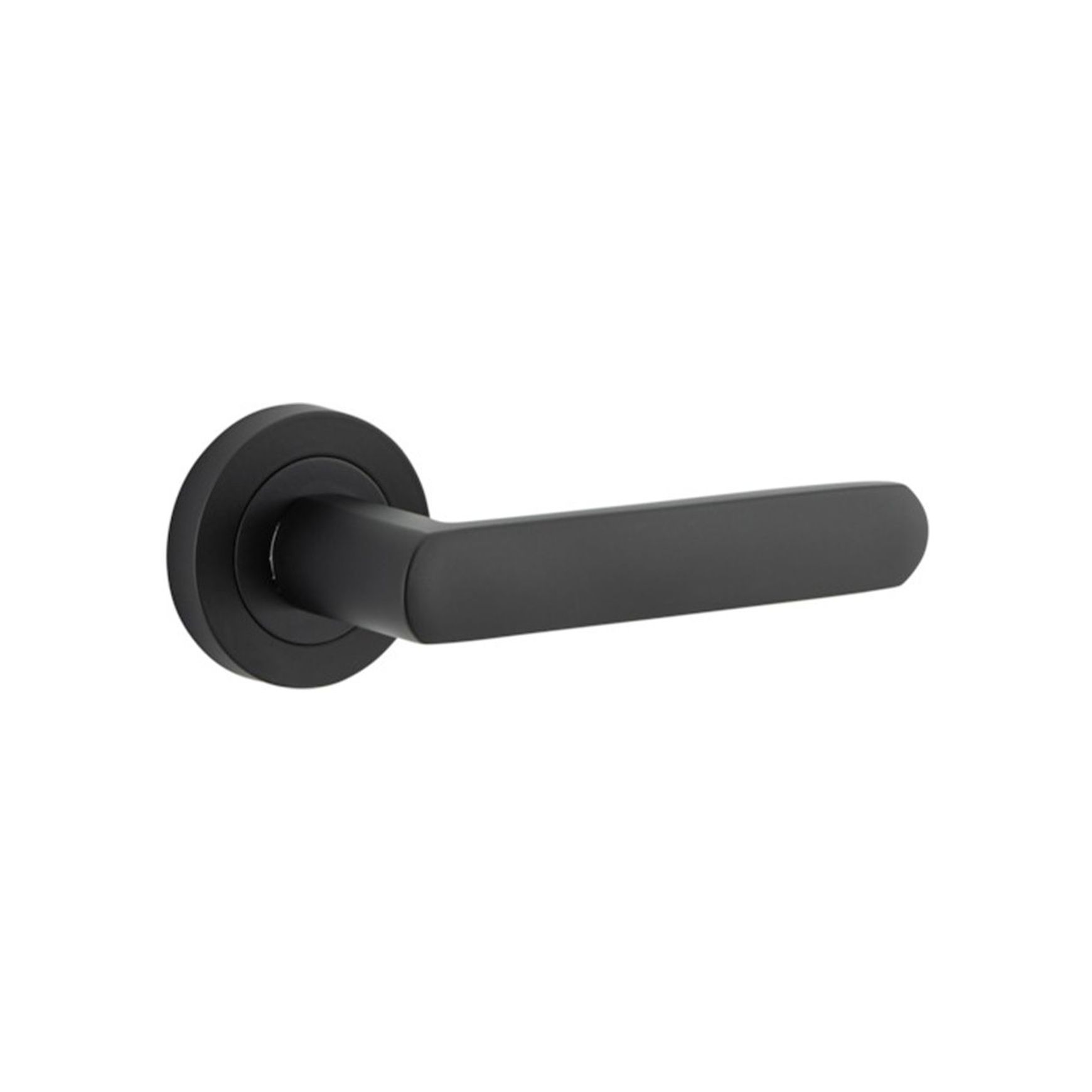 Iver Osaka Door Lever Handle on Round Rose