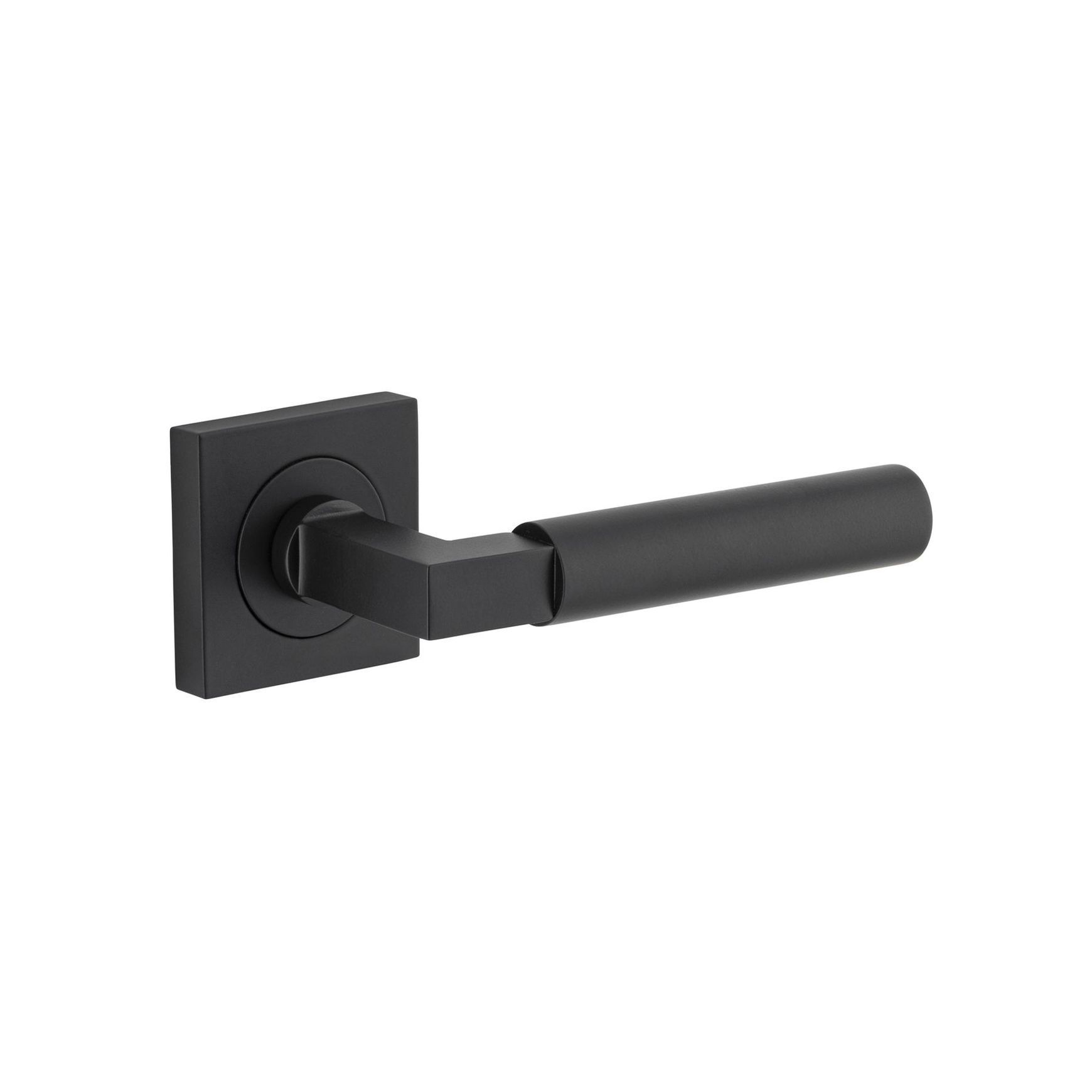 Iver Berlin Door Lever Handle on Square Rose Passage