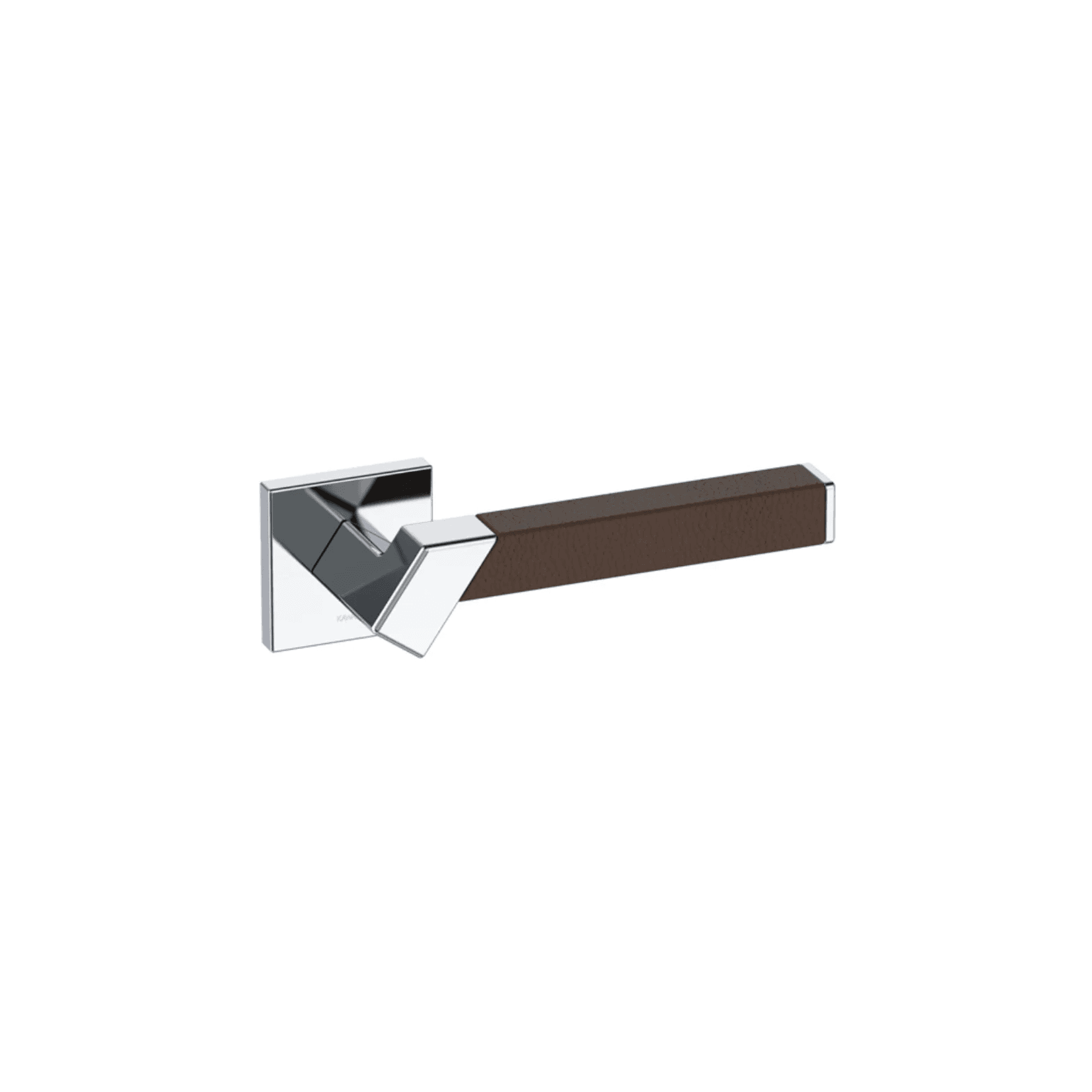 Kawajun Solid Brass and Leather Door Leverset TBT