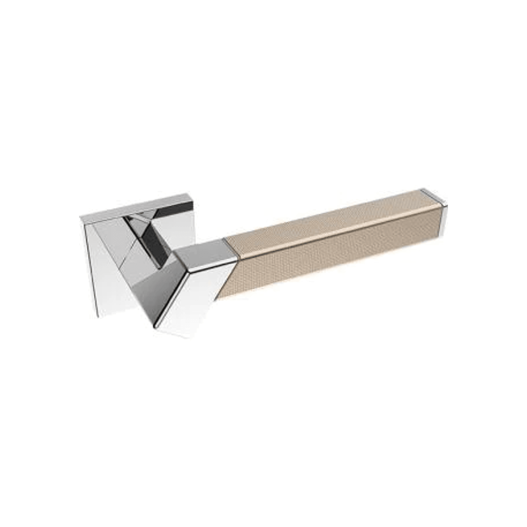Kawajun Solid Brass and Weave Etched Door Leverset TBT