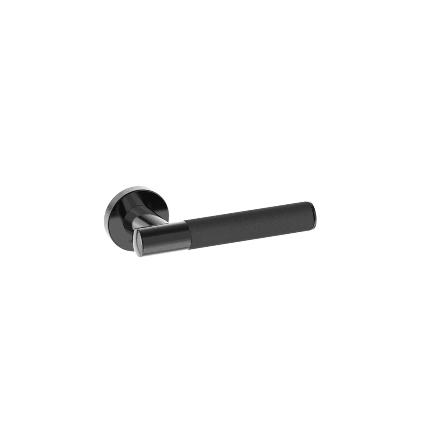 Kawajun Solid Brass and Leather Door Leverset TCC