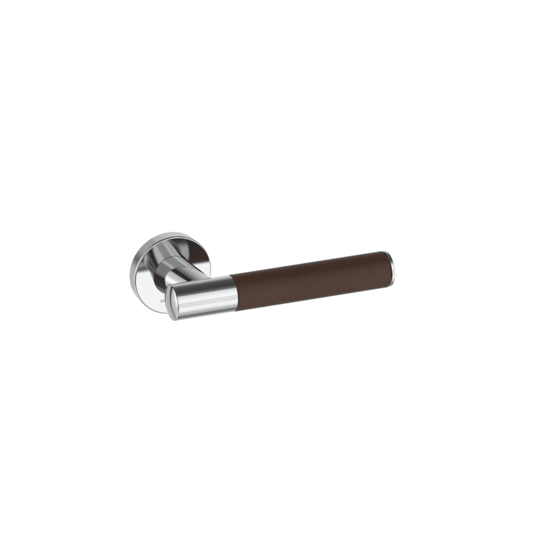 Kawajun Solid Brass and Leather Door Leverset TCC
