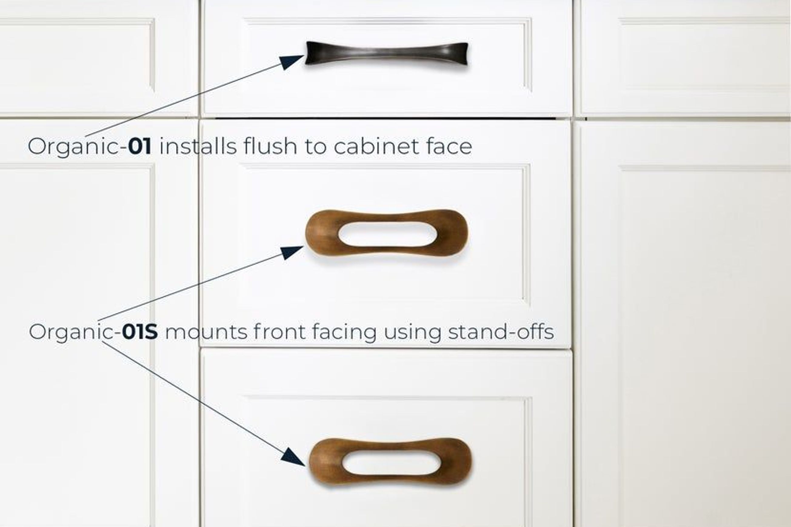 Organic 01 Cabinet Handle / Drawer Pull