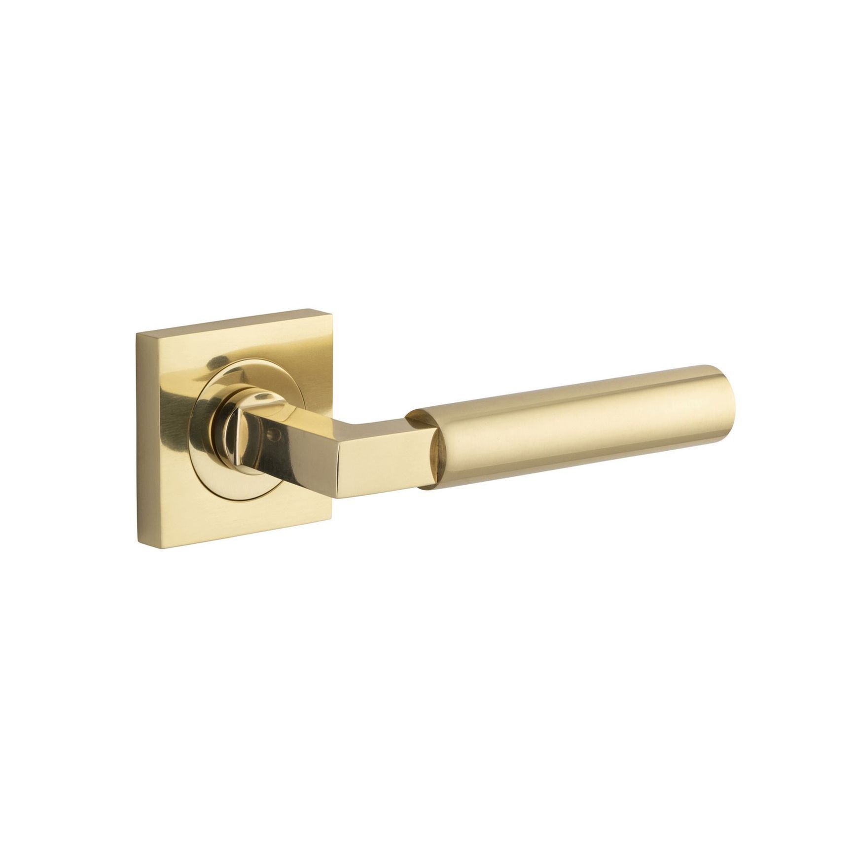 Iver Berlin Door Lever Handle on Square Rose Passage